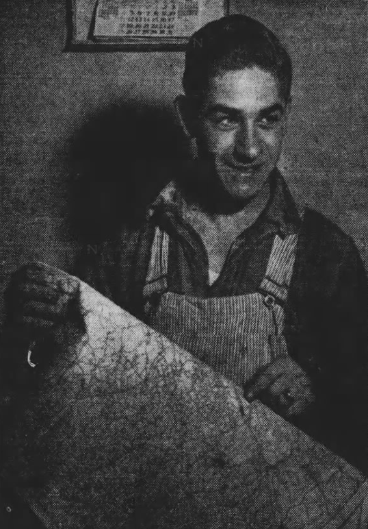 Jay Brossman, hitchhiker, 1948
